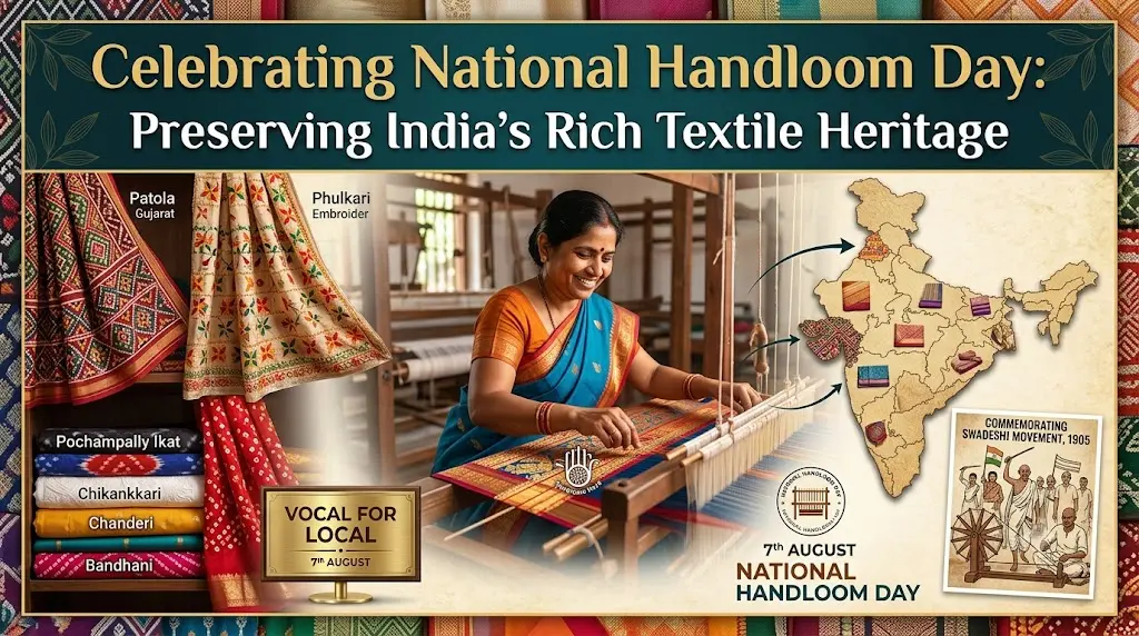 Celebrating National Handloom Day: Preserving India's Rich Textile Heritage