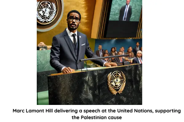 In 2018 professor and activist Marc Lamont Hill spoke at the United Nations expressing his full support for the Palestinian cause