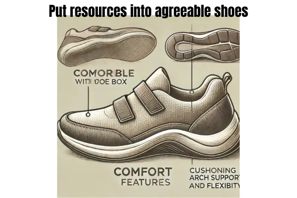 Put resources into agreeable shoes