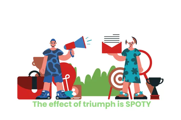 The effect of triumph is SPoty The effect of triumph is SPoty