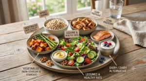 fb68745c 4612 47fd a725 52254a166e7c A balanced meal with various food groups