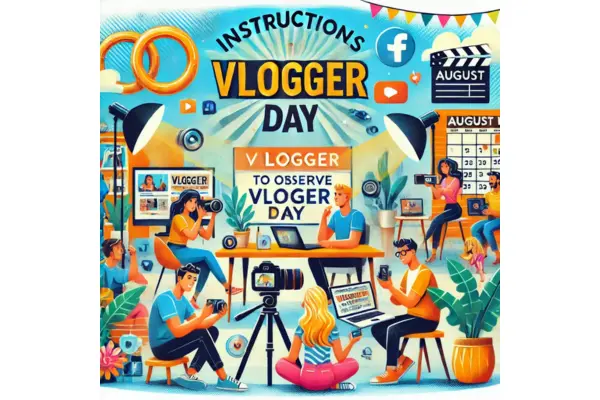 instructions vlogger day