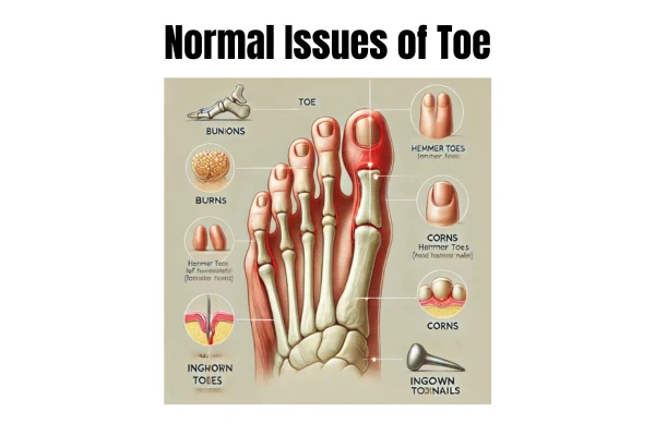 normal issues of toe