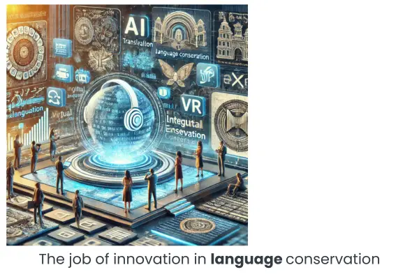 the job of innovation in language conservation